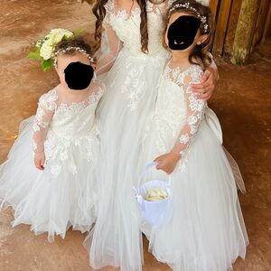 Custom toddler flower for dresses- size equivalent of 2T and 4T